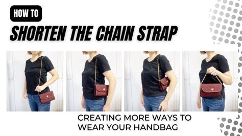 how to shorten purse strap|how to shorten a purse.